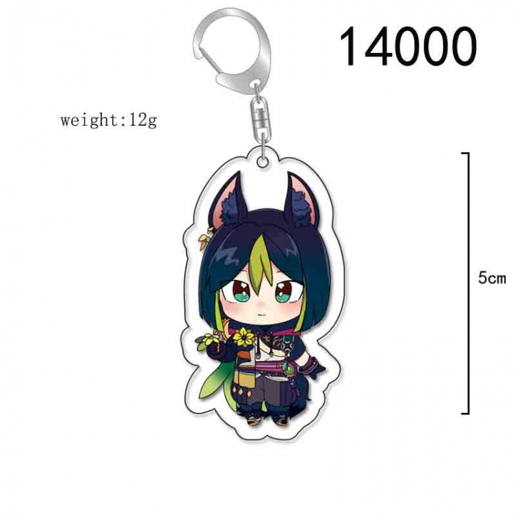 Genshin Impact Anime Acrylic Keychain Charm price for 5 pcs 14000