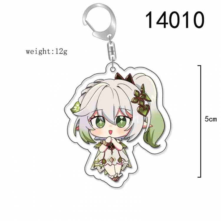 Genshin Impact Anime Acrylic Keychain Charm price for 5 pcs 14010