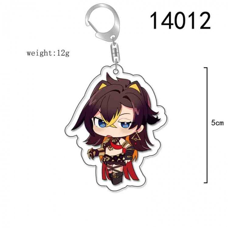 Genshin Impact Anime Acrylic Keychain Charm price for 5 pcs 14012