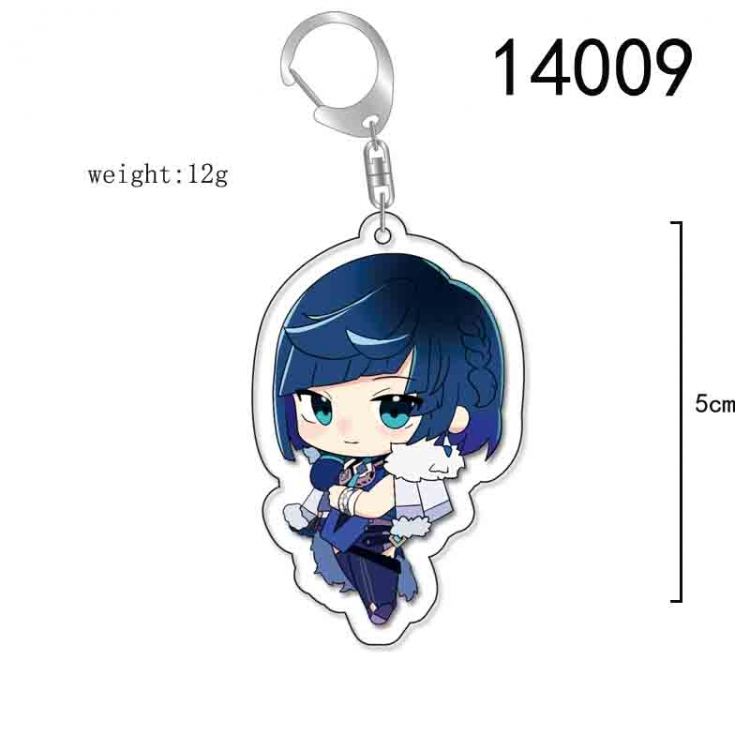 Genshin Impact Anime Acrylic Keychain Charm price for 5 pcs 14009