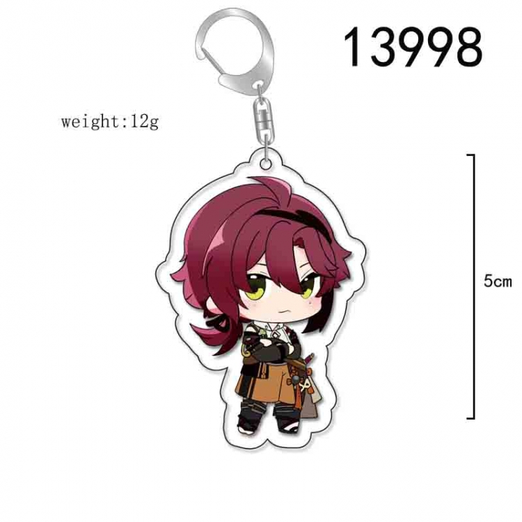 Genshin Impact Anime Acrylic Keychain Charm price for 5 pcs 13998