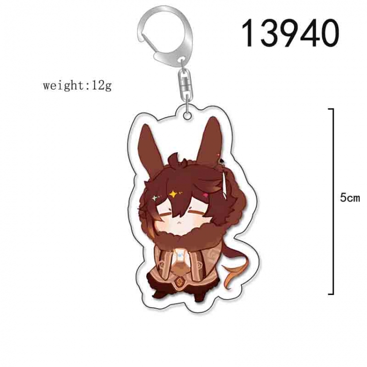 Genshin Impact Anime Acrylic Keychain Charm price for 5 pcs 13940