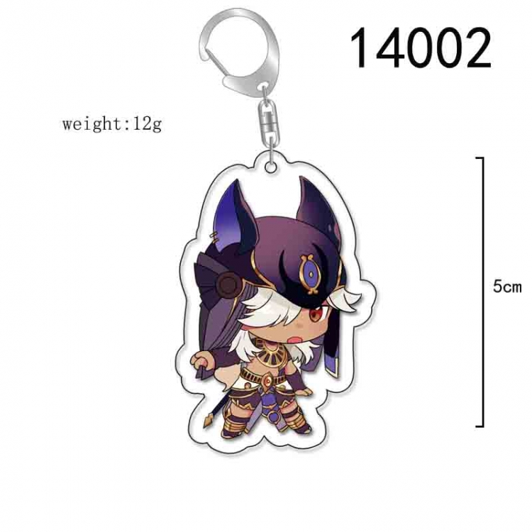 Genshin Impact Anime Acrylic Keychain Charm price for 5 pcs 14002