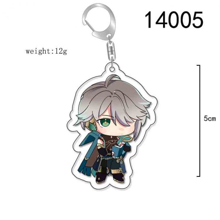 Genshin Impact Anime Acrylic Keychain Charm price for 5 pcs 14005