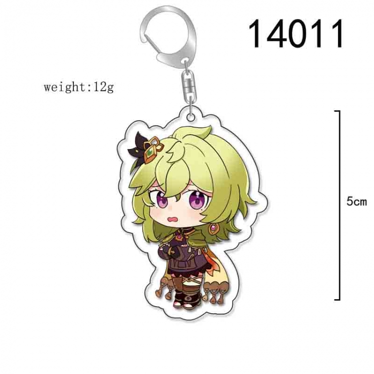 Genshin Impact Anime Acrylic Keychain Charm price for 5 pcs 14011