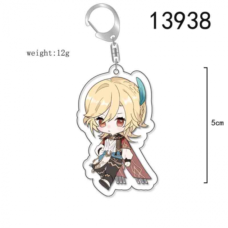 Genshin Impact Anime Acrylic Keychain Charm price for 5 pcs 13938