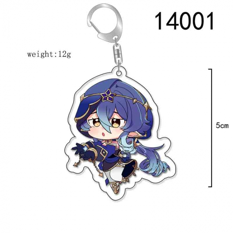 Genshin Impact Anime Acrylic Keychain Charm price for 5 pcs 14001