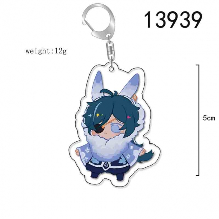 Genshin Impact Anime Acrylic Keychain Charm price for 5 pcs 13939