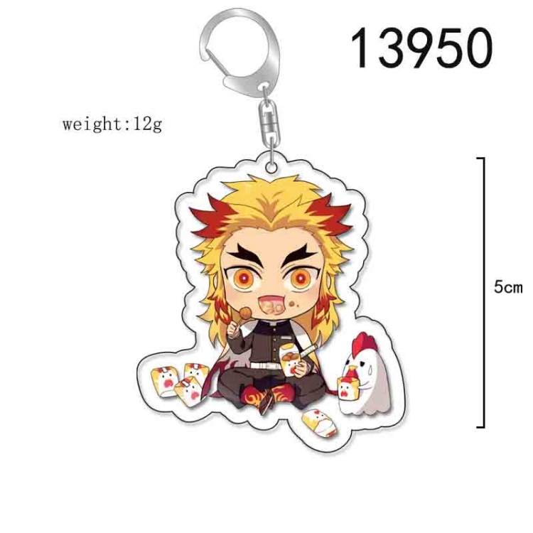 Demon Slayer Kimets Anime Acrylic Keychain Charm price for 5 pcs 13950