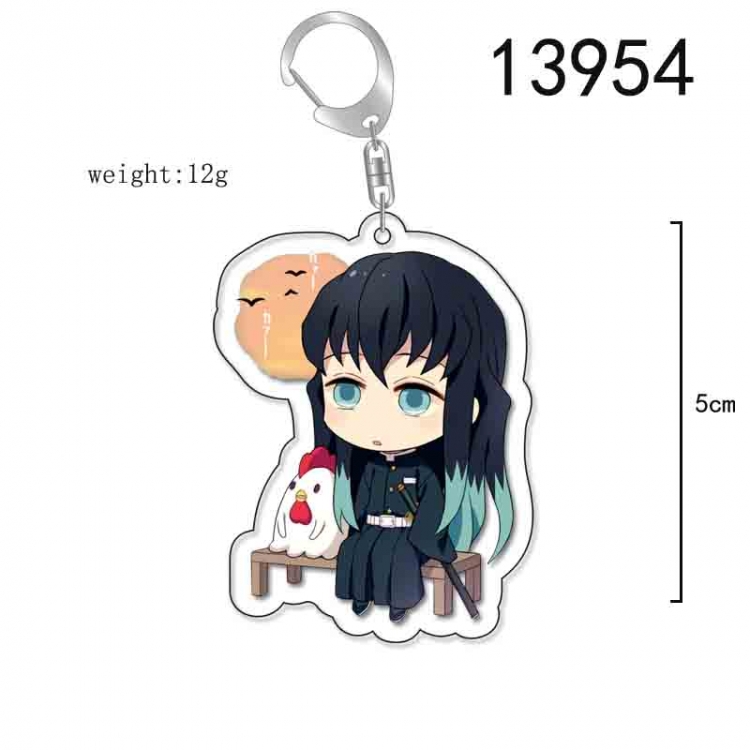 Demon Slayer Kimets Anime Acrylic Keychain Charm price for 5 pcs 13954