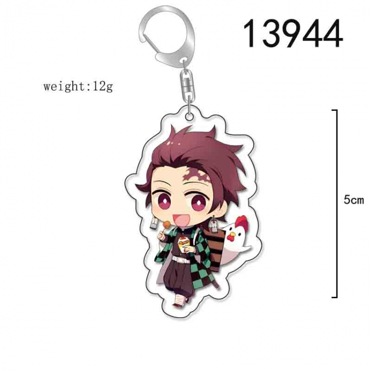 Demon Slayer Kimets Anime Acrylic Keychain Charm price for 5 pcs 13944