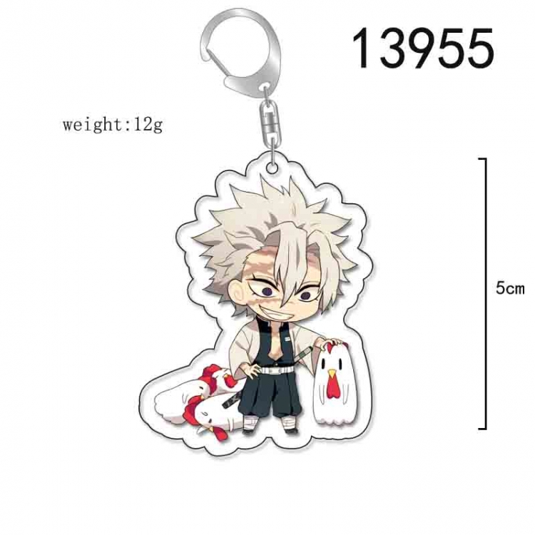 Demon Slayer Kimets Anime Acrylic Keychain Charm price for 5 pcs 13955