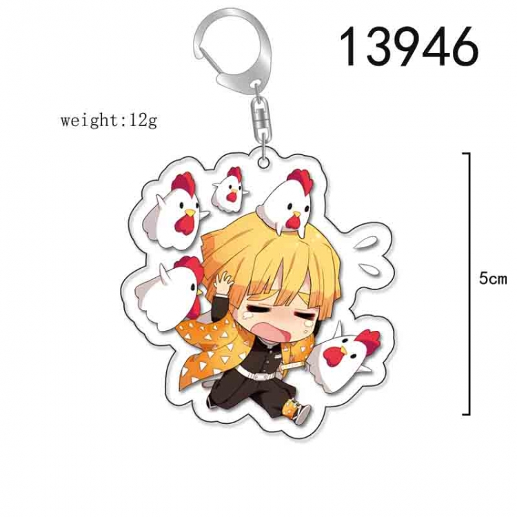 Demon Slayer Kimets Anime Acrylic Keychain Charm price for 5 pcs 13946