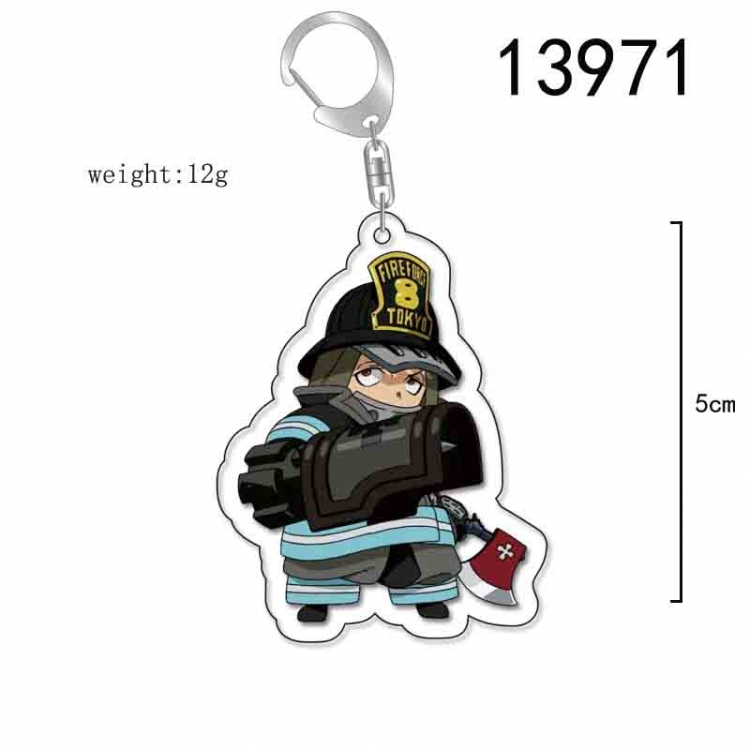 Fire Force Anime Acrylic Keychain Charm price for 5 pcs 13971