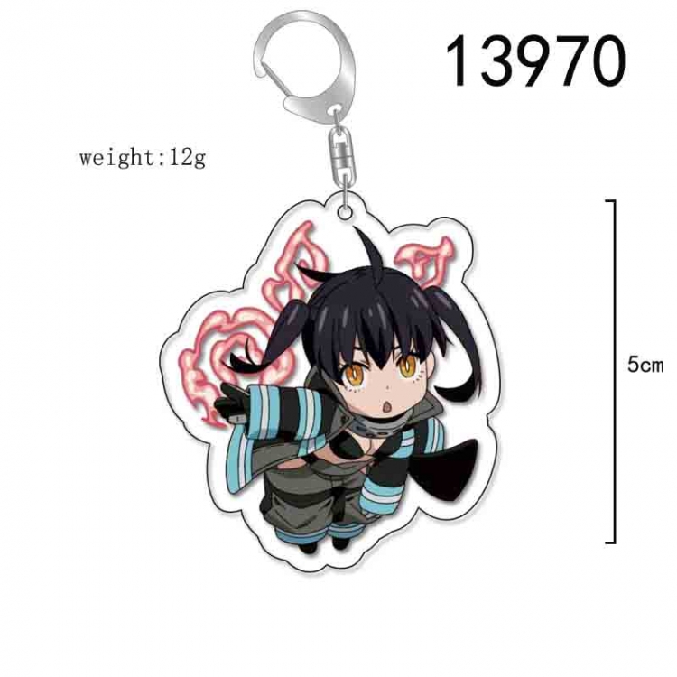 Fire Force Anime Acrylic Keychain Charm price for 5 pcs 13970