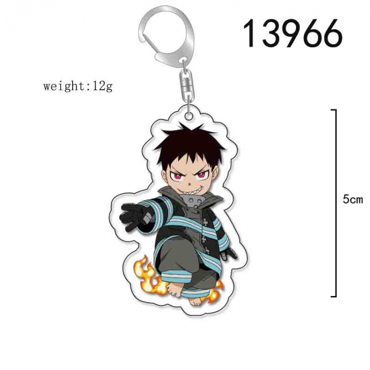 Fire Force Anime Acrylic Keychain Charm price for 5 pcs 13966