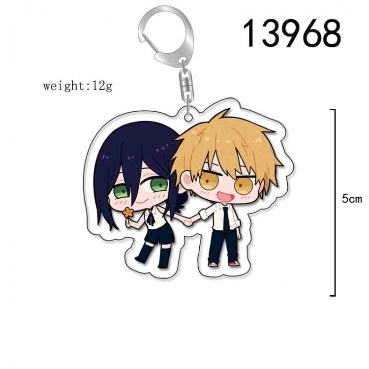 Chainsaw man Anime Acrylic Keychain Charm price for 5 pcs 13986