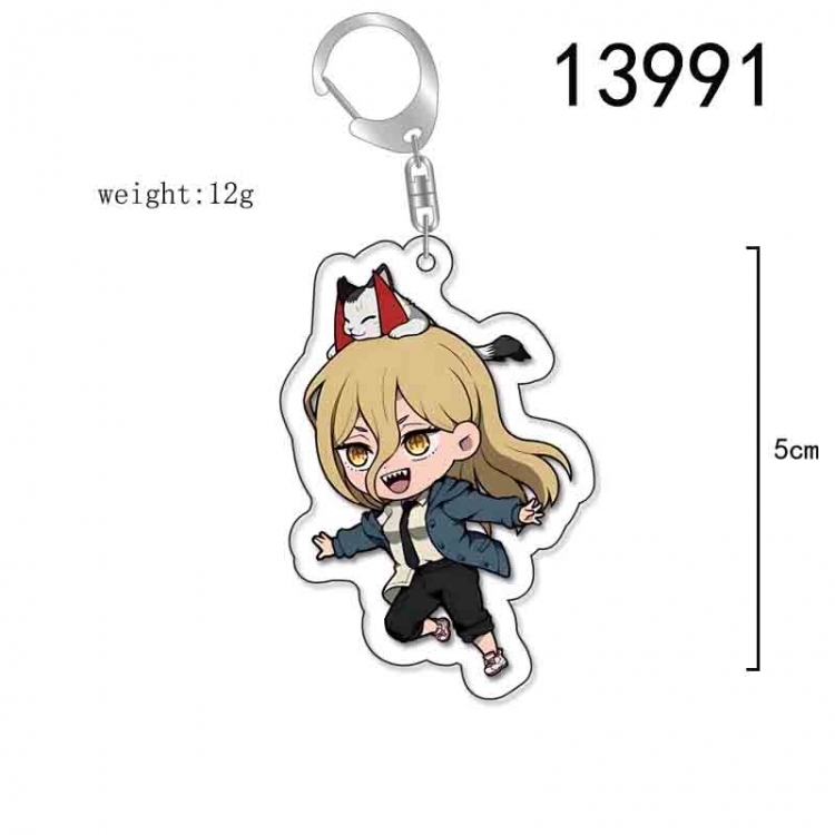 Chainsaw man Anime Acrylic Keychain Charm price for 5 pcs 13991