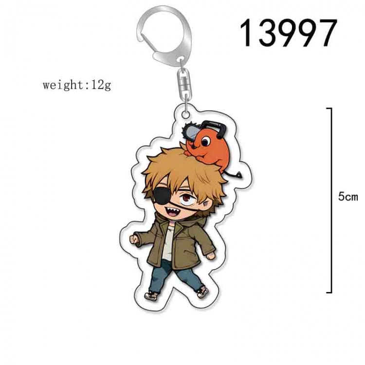 Chainsaw man Anime Acrylic Keychain Charm price for 5 pcs 13997