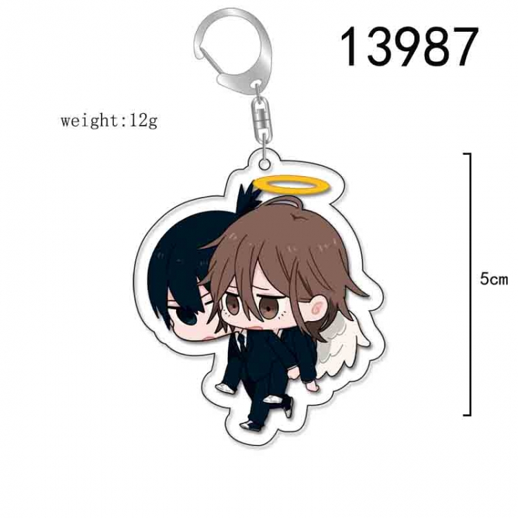 Chainsaw man Anime Acrylic Keychain Charm price for 5 pcs 13987