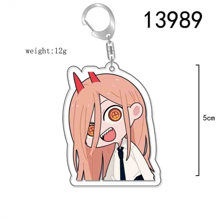 Chainsaw man Anime Acrylic Keychain Charm price for 5 pcs 13989