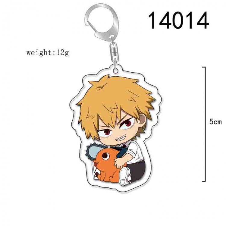 Chainsaw man Anime Acrylic Keychain Charm price for 5 pcs 14014