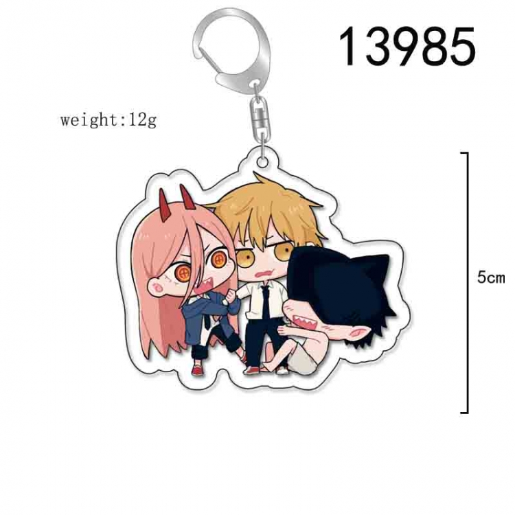 Chainsaw man Anime Acrylic Keychain Charm price for 5 pcs 13985