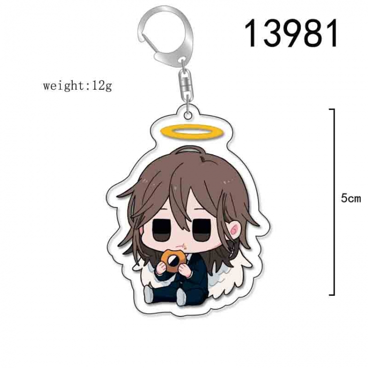 Chainsaw man Anime Acrylic Keychain Charm price for 5 pcs 13981