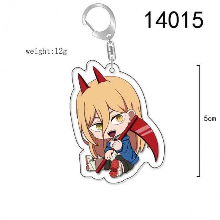 Chainsaw man Anime Acrylic Keychain Charm price for 5 pcs 14015