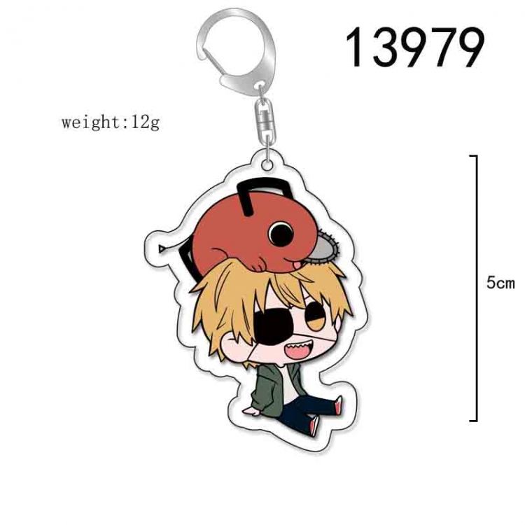 Chainsaw man Anime Acrylic Keychain Charm price for 5 pcs 13979