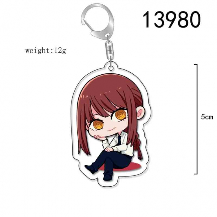 Chainsaw man Anime Acrylic Keychain Charm price for 5 pcs 13980