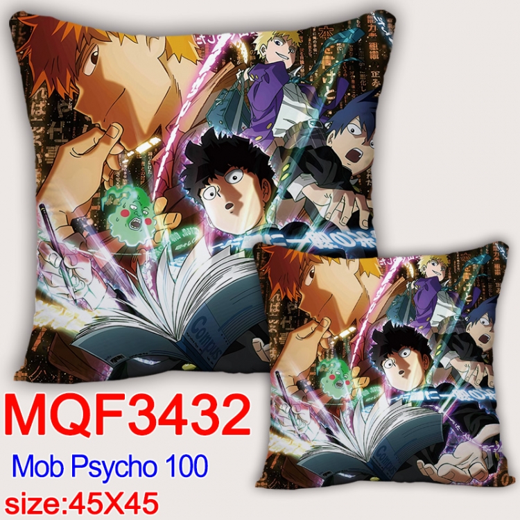 Mob Psycho 100 Anime square full-color pillow cushion 45X45CM NO FILLING MQF 3432