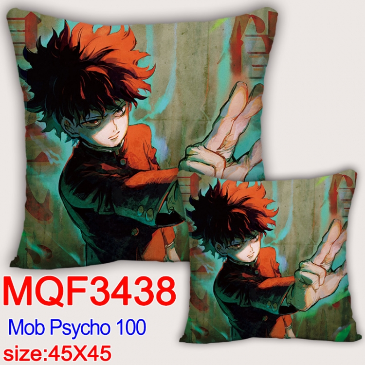 Mob Psycho 100 Anime square full-color pillow cushion 45X45CM NO FILLING MQF 3438