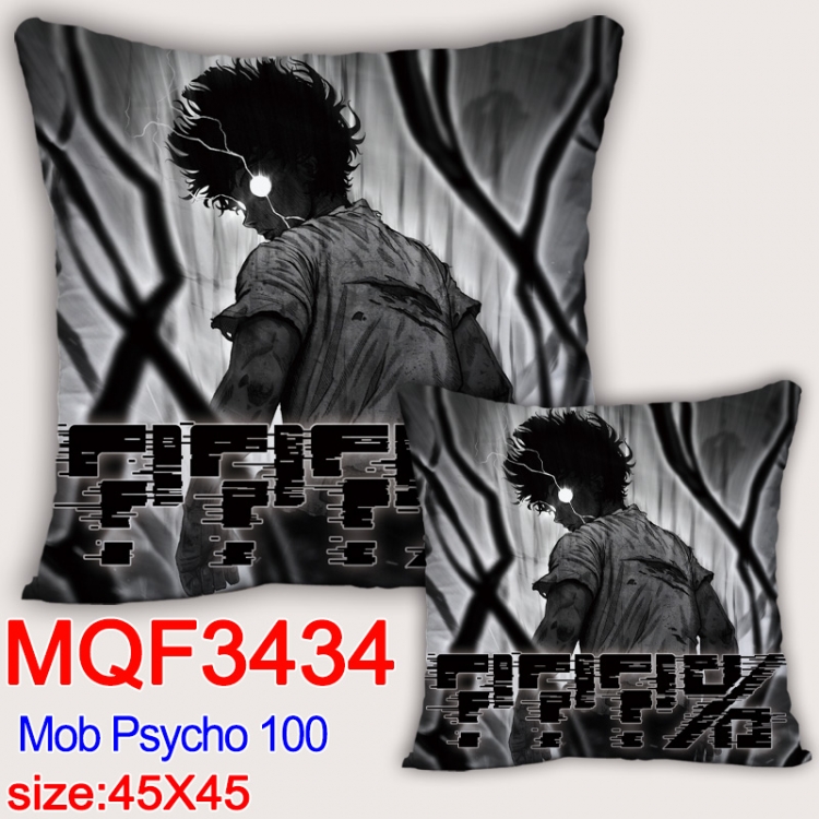 Mob Psycho 100 Anime square full-color pillow cushion 45X45CM NO FILLING  MQF 3434