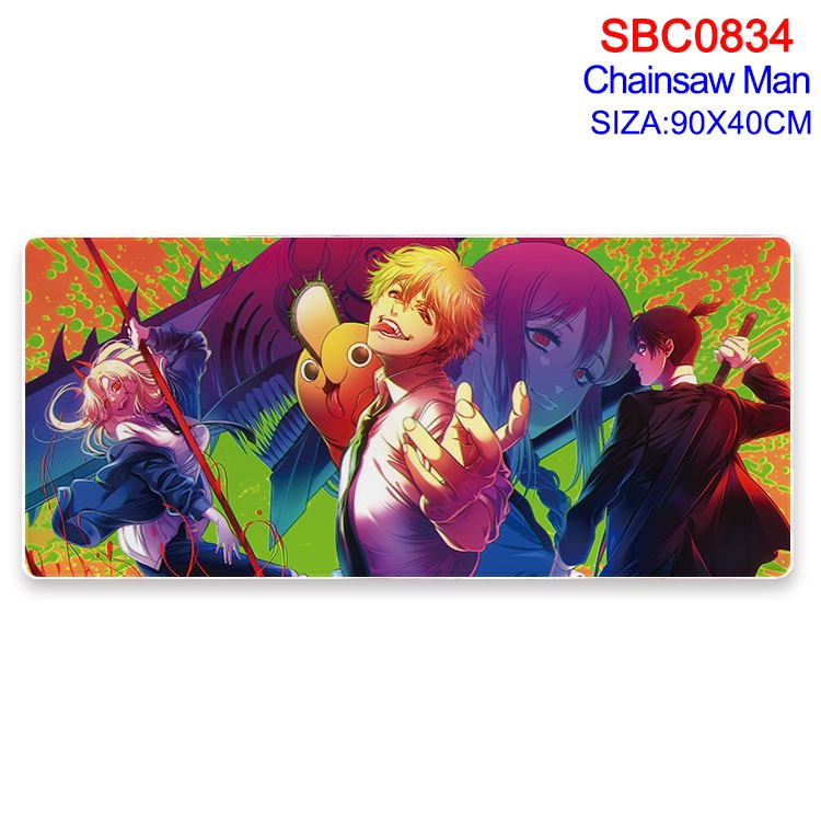 Chainsaw man Anime peripheral edge lock mouse pad 90X40CM  SBC-834