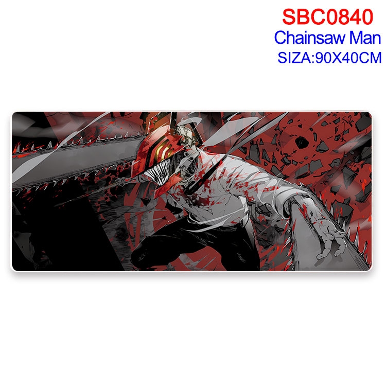 Chainsaw man Anime peripheral edge lock mouse pad 90X40CM  SBC-840