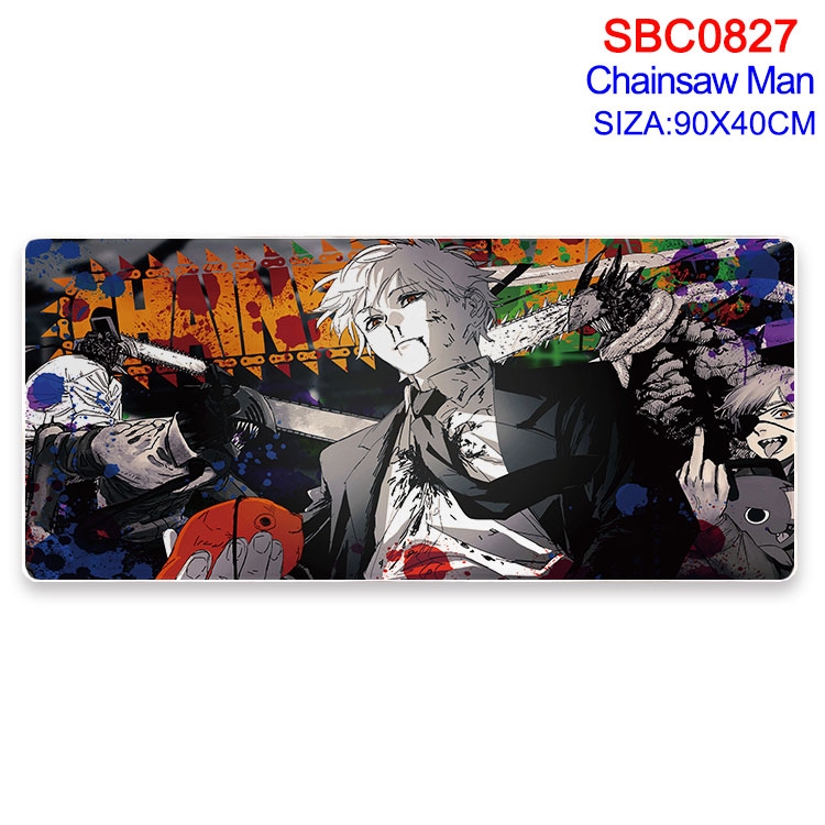 Chainsaw man Anime peripheral edge lock mouse pad 90X40CM SBC-827