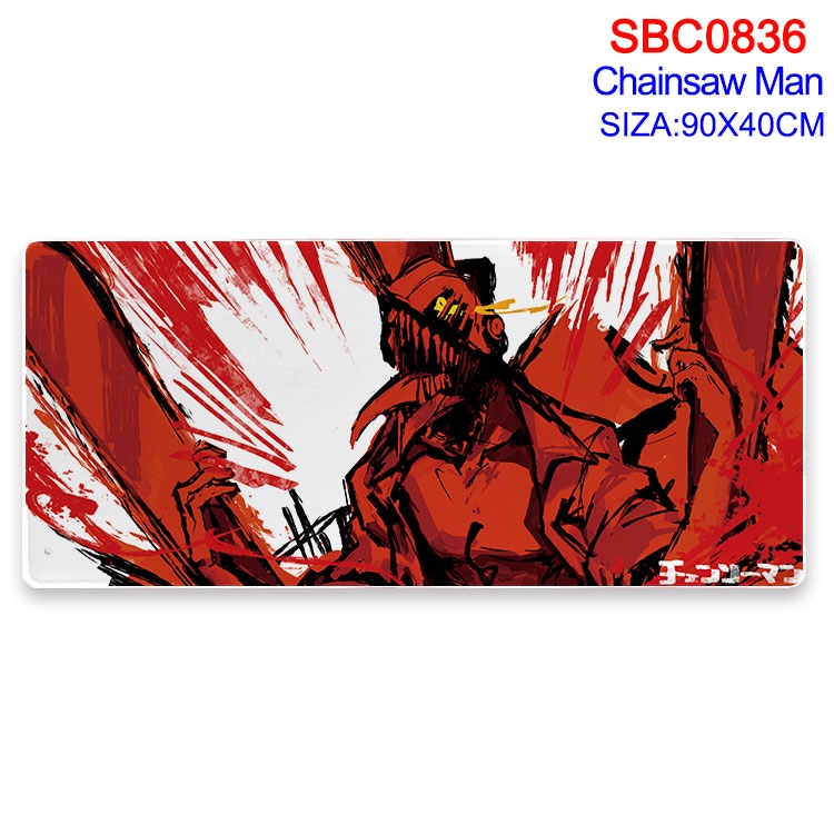 Chainsaw man Anime peripheral edge lock mouse pad 90X40CM  SBC-836