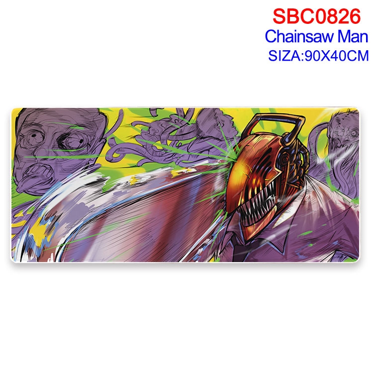 Chainsaw man Anime peripheral edge lock mouse pad 90X40CM  SBC-826