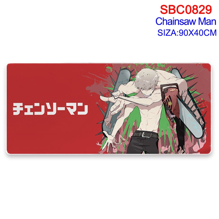 Chainsaw man Anime peripheral edge lock mouse pad 90X40CM  SBC-829