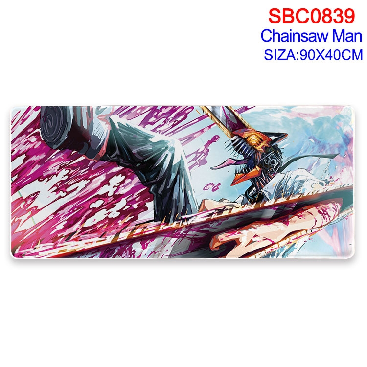 Chainsaw man Anime peripheral edge lock mouse pad 90X40CM SBC-839