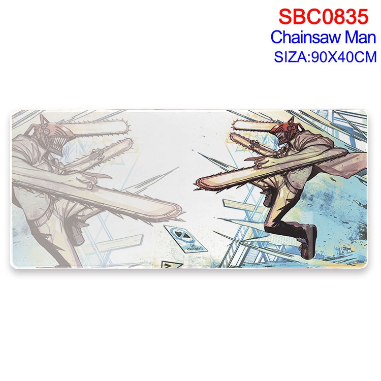 Chainsaw man Anime peripheral edge lock mouse pad 90X40CM  SBC-835