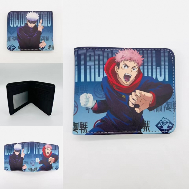 Jujutsu Kaisen  Full color PU two fold short card bag wallet