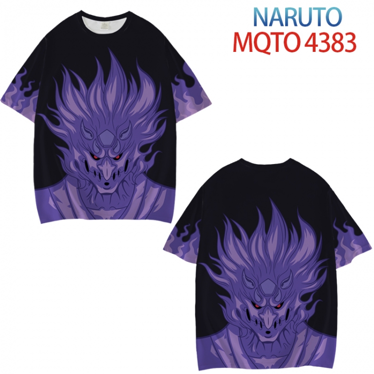 Naruto Full color printed short sleeve T-shirt from XXS to 4XL  MQTO-4383