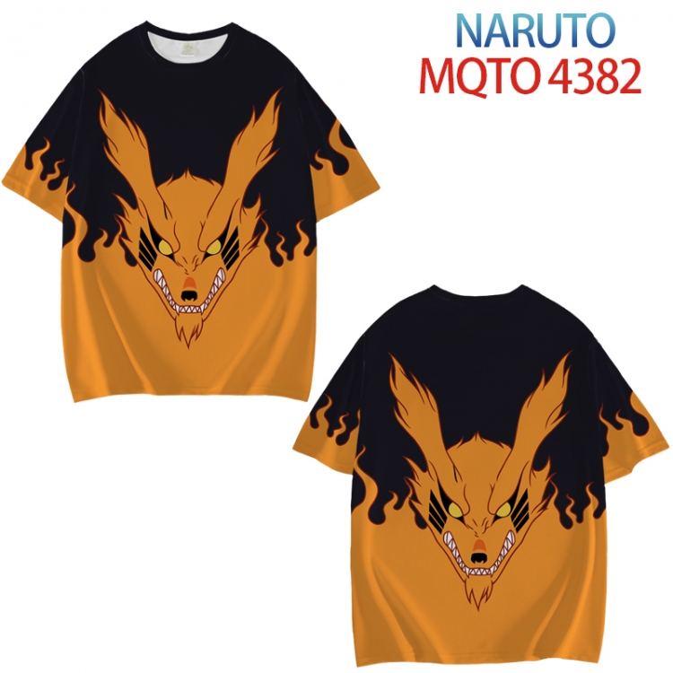 Naruto Full color printed short sleeve T-shirt from XXS to 4XL MQTO-4382