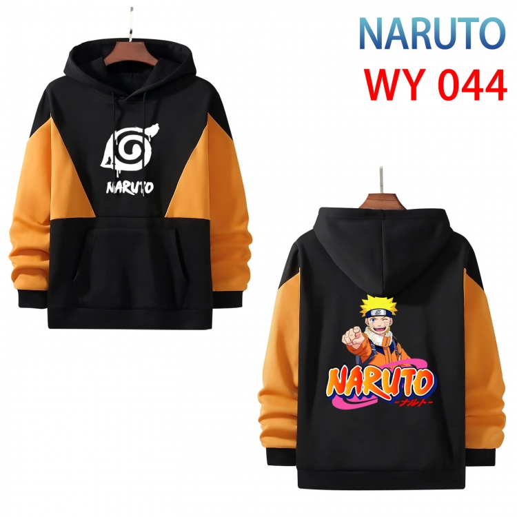 Naruto Anime color contrast patch pocket sweater  from S to 3XL  WY 044