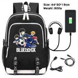 BLUE LOCK Canvas backpack wate...