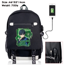 BLUE LOCK USB backpack cartoon...