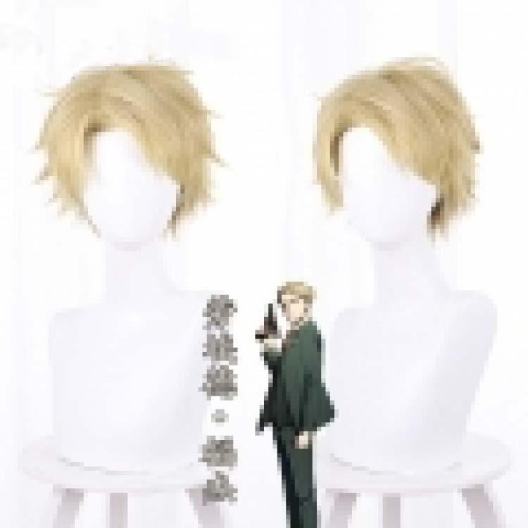 SPY×FAMILY Lloyd Fogger gradient two-color flip-up short hair cosplay anime wig 534A