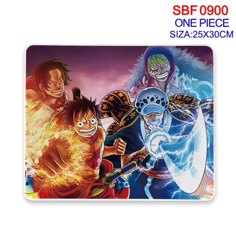 One Piece Anime peripheral edge lock mouse pad 25X30cm